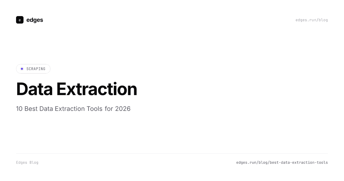 10 best data extraction tools for 2026