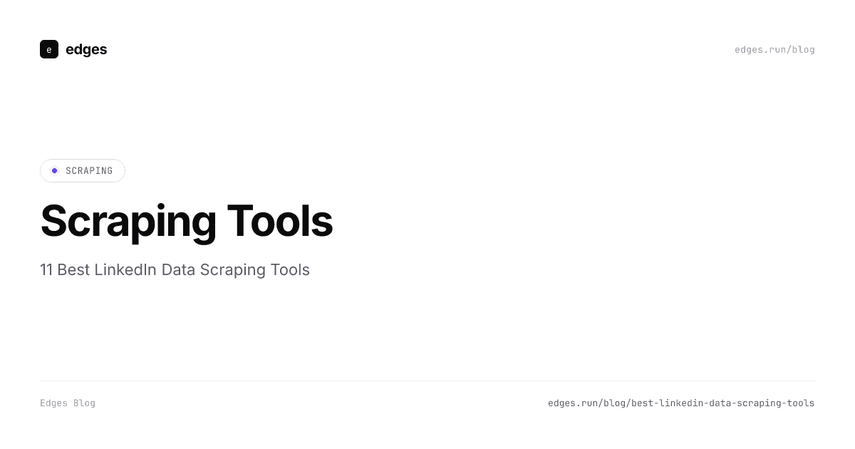 11 best LinkedIn data scraping tools